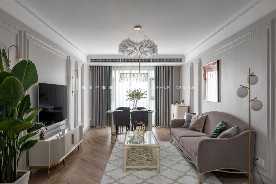 现代美式・古典与潮流,国奥村 77㎡舒适生活空间丨素朴设计.朱虹,素朴肆月软装.大王-25