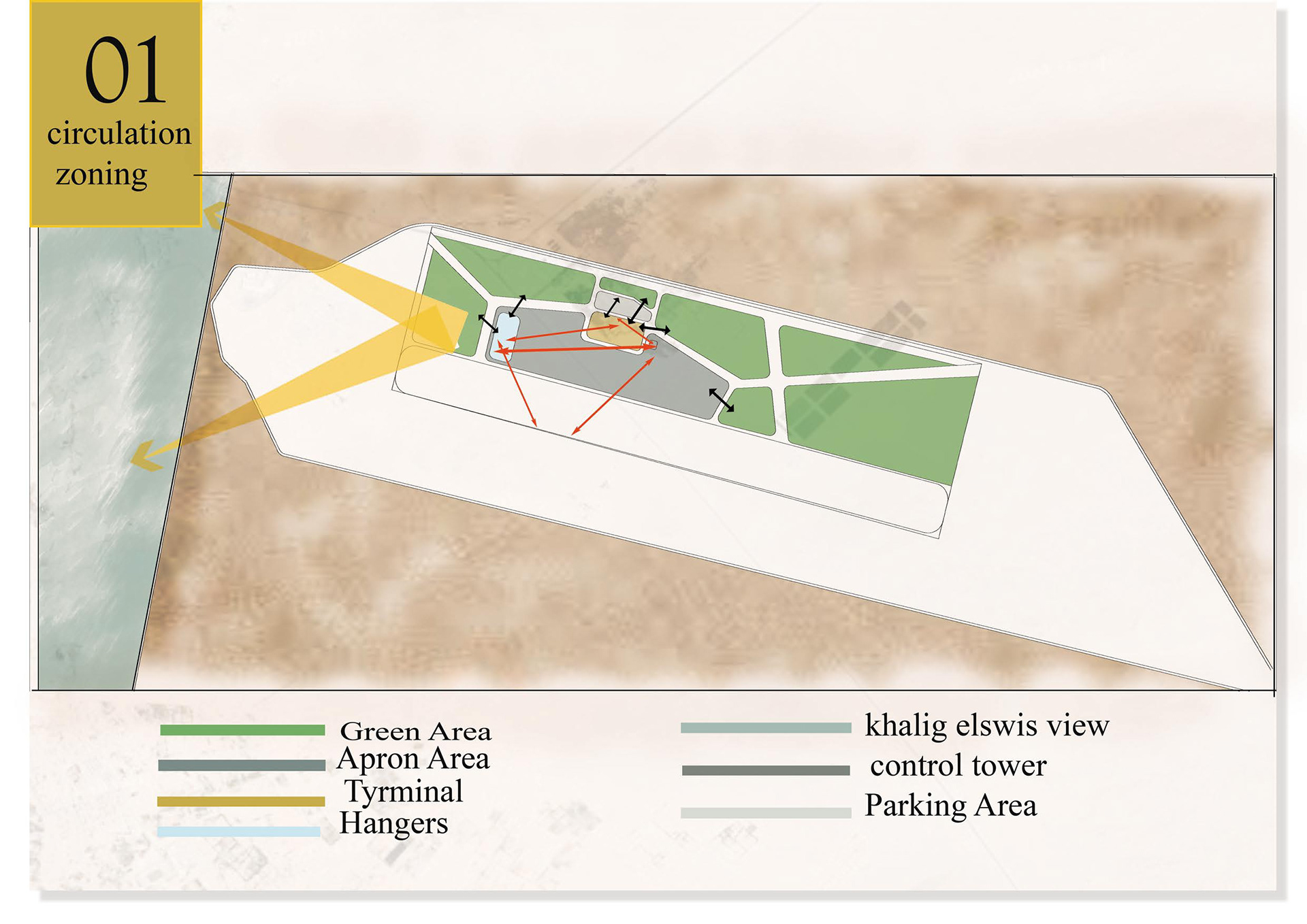 Domestic Airport in south sinai " Graduation Project"-29