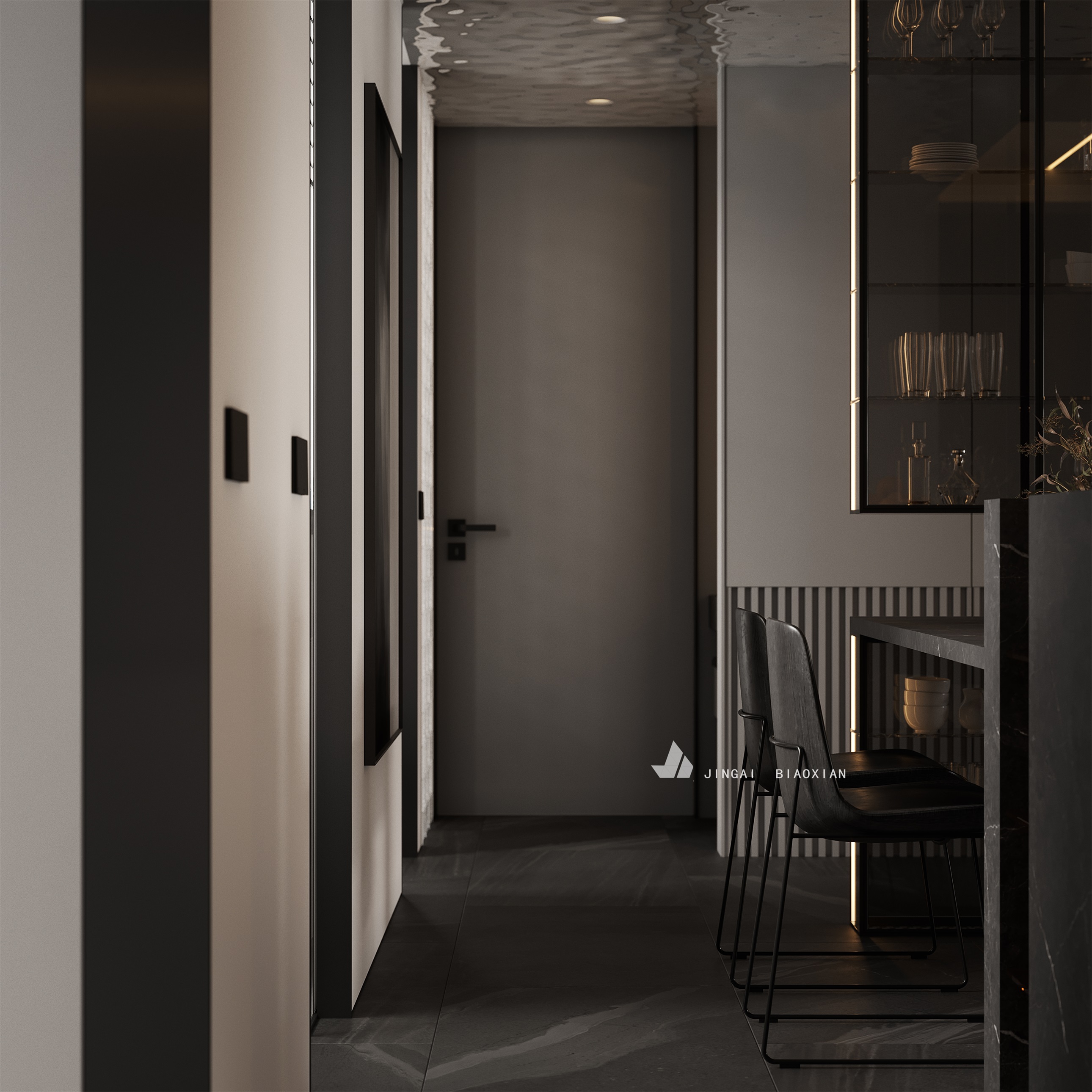 金该视觉呈现的时尚办公空间丨朱晨毅-17