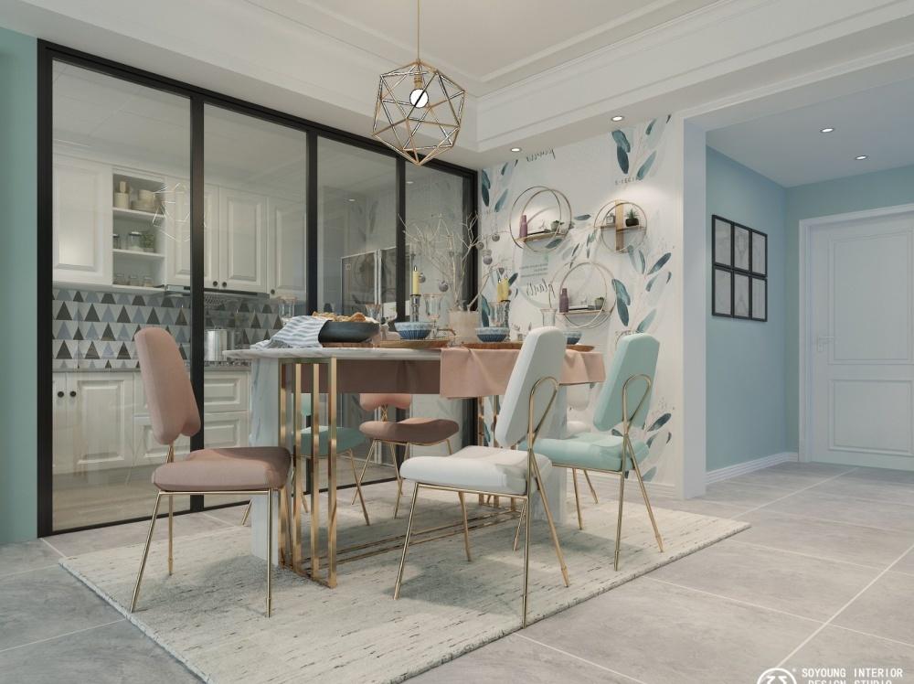 北欧轻奢美式混搭,温馨雅致生活空间-5