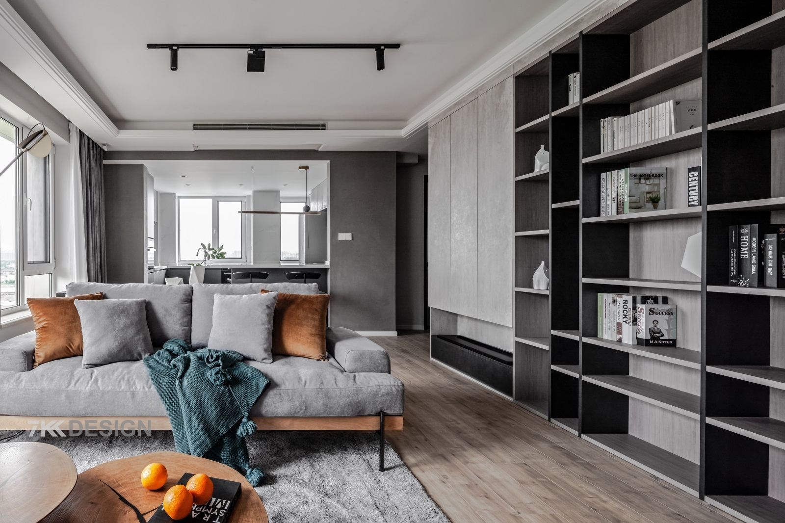 黑白灰工业风的精装房改造-20