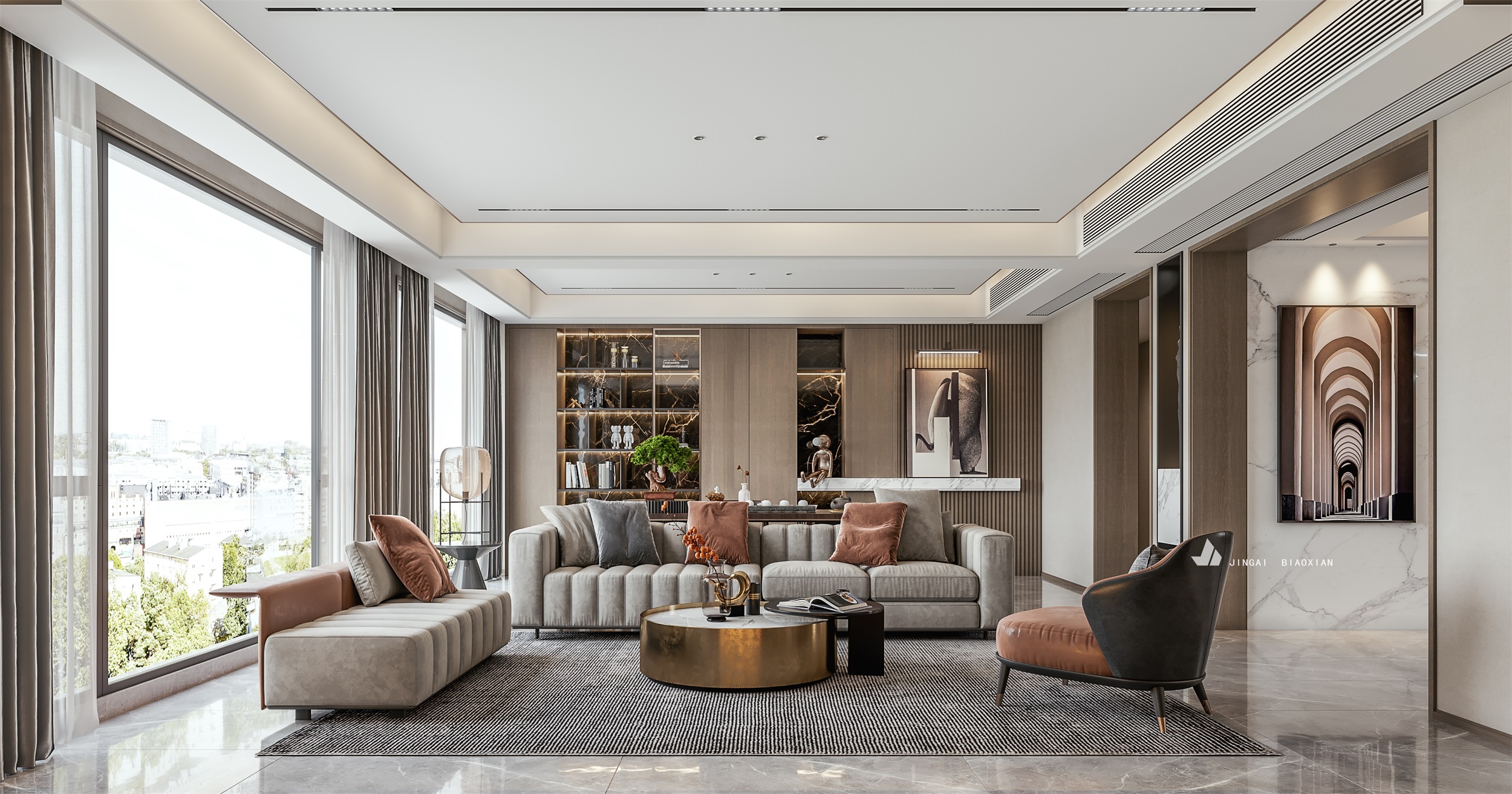 现代简约客餐厅设计案例-39