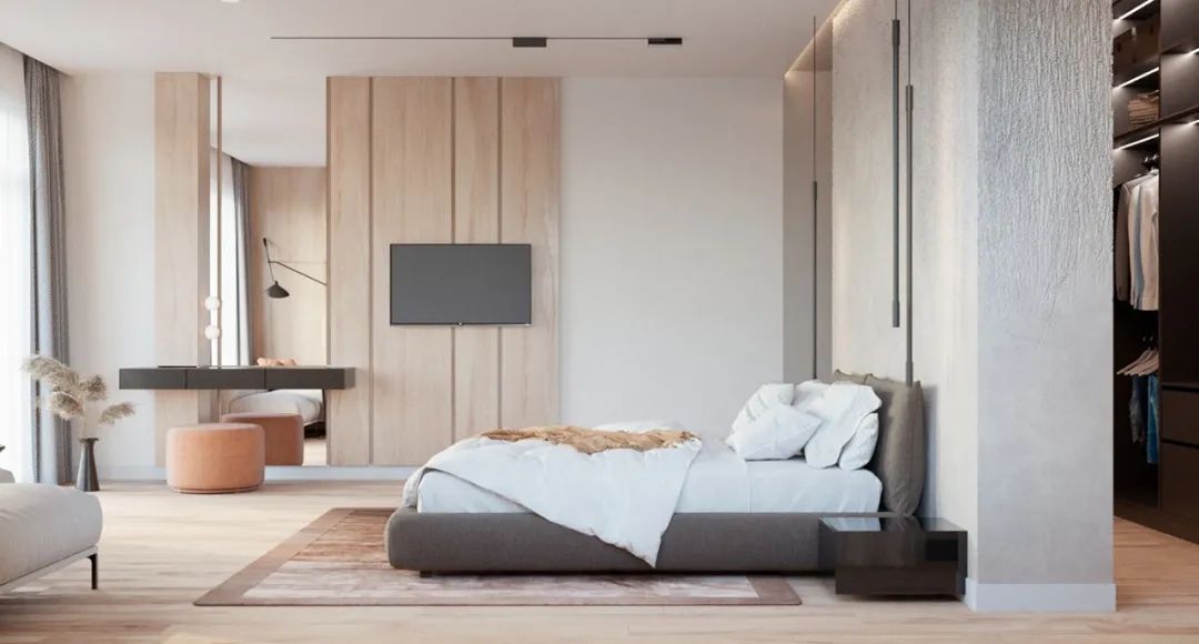 俄罗斯 120㎡原木简约公寓，素雅而精致-48