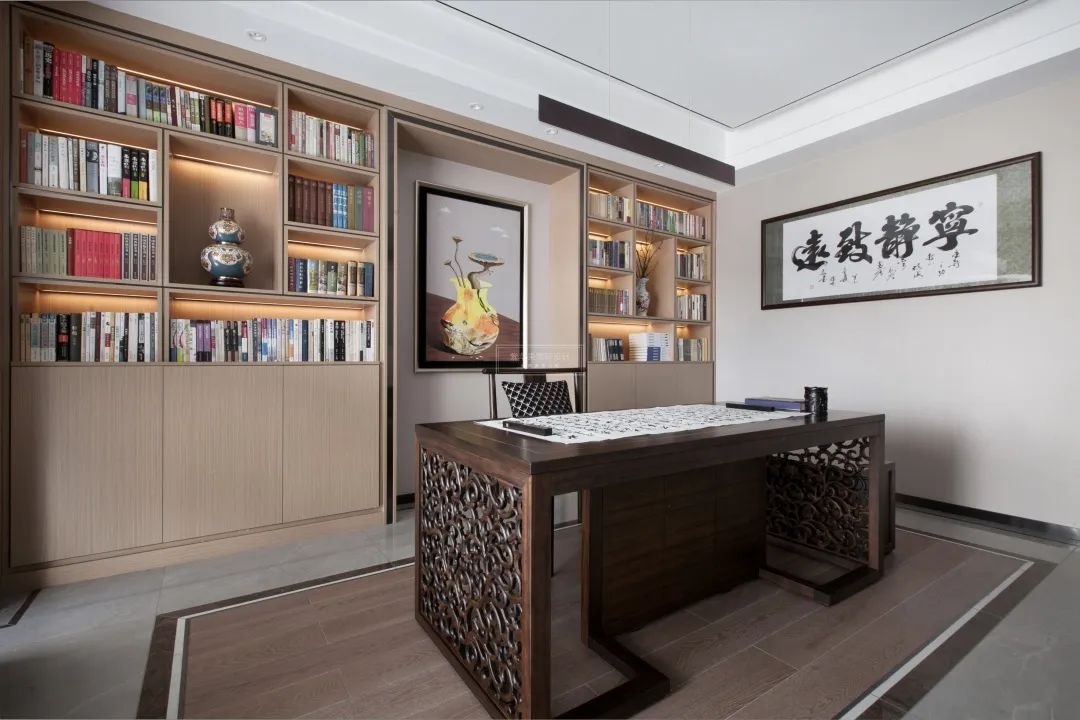 现代简约世博首岸别墅丨紫苹果国际设计-73