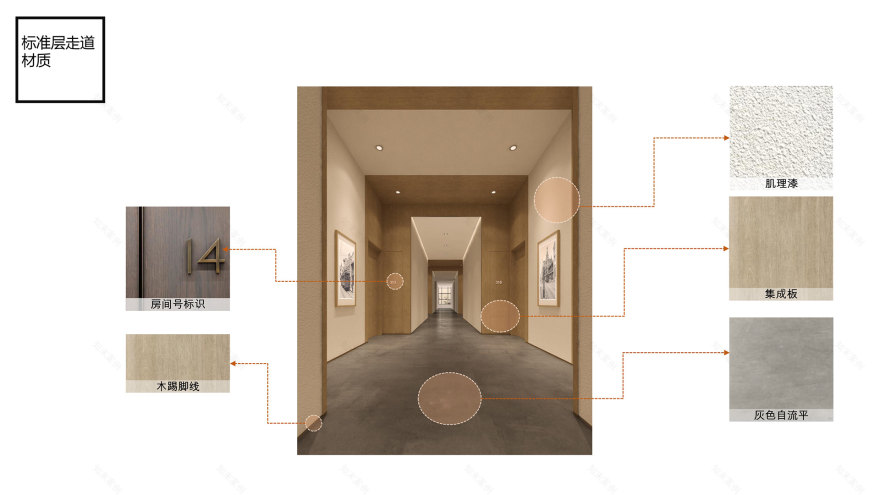 宝山长租公寓北入户大厅,电梯厅及走廊设计丨中国上海-22