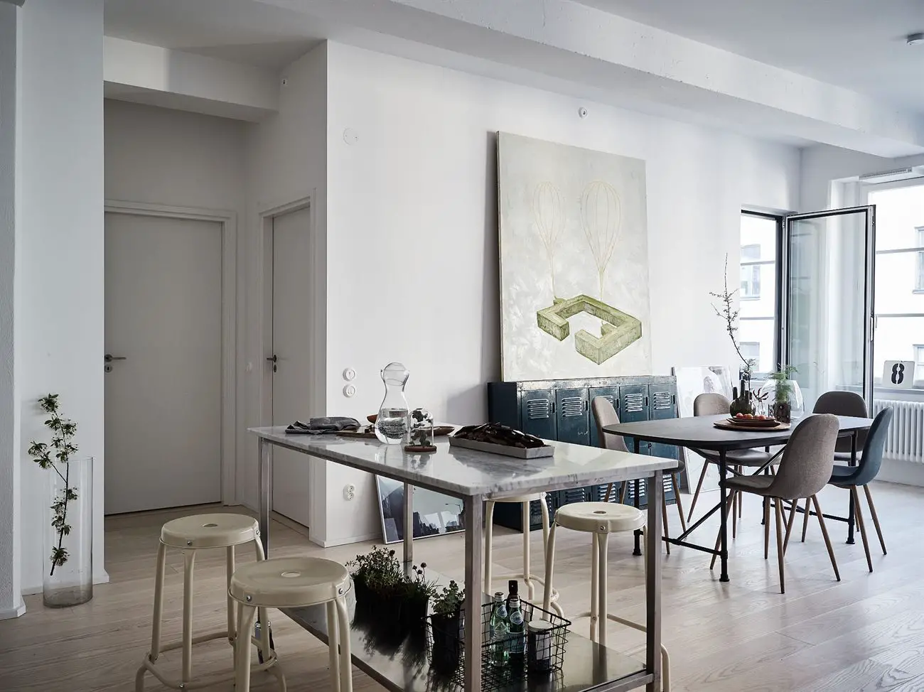 瑞典旧巧克力工厂改造的工业风公寓-5