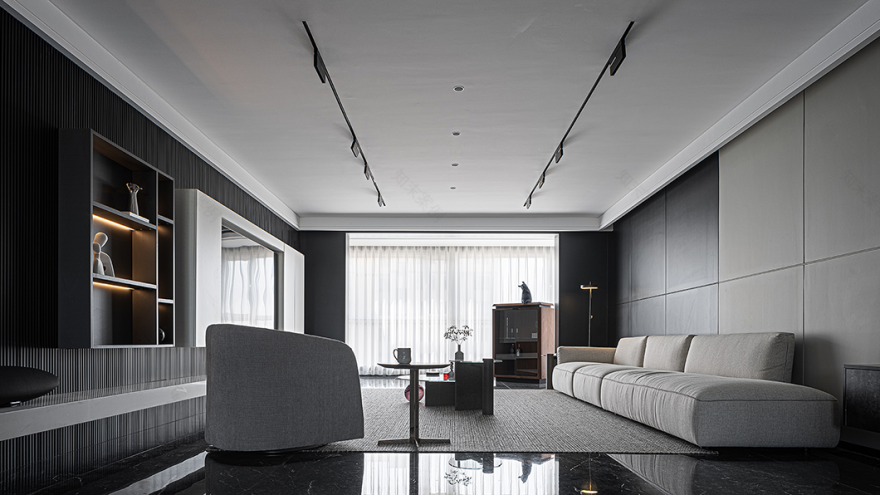 黑白格格丨中国山东丨b.n.b 本白空间建筑设计-30