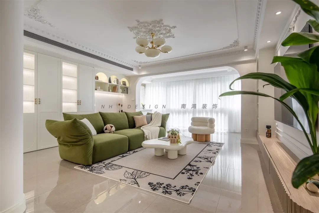 杭州府苑新村104㎡轻法式浪漫家居设计丨中国杭州丨浙江南鸿装饰-41