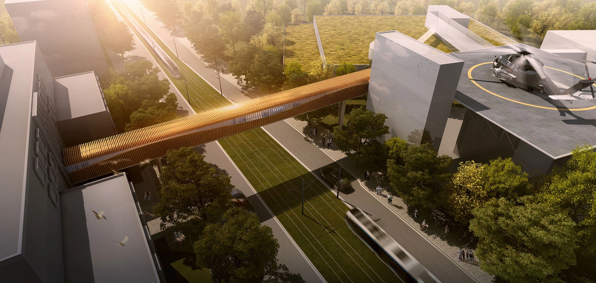 Karlsruhe 市政医院桥梁设计丨德国丨STERLING PRESSER-11