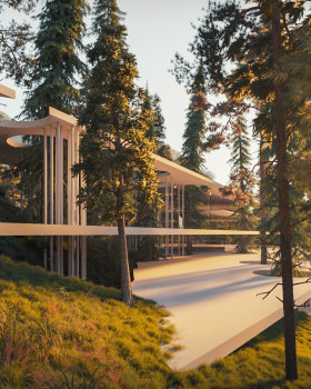 Conceptual SPA hotel project in Georgia " NUNISI "