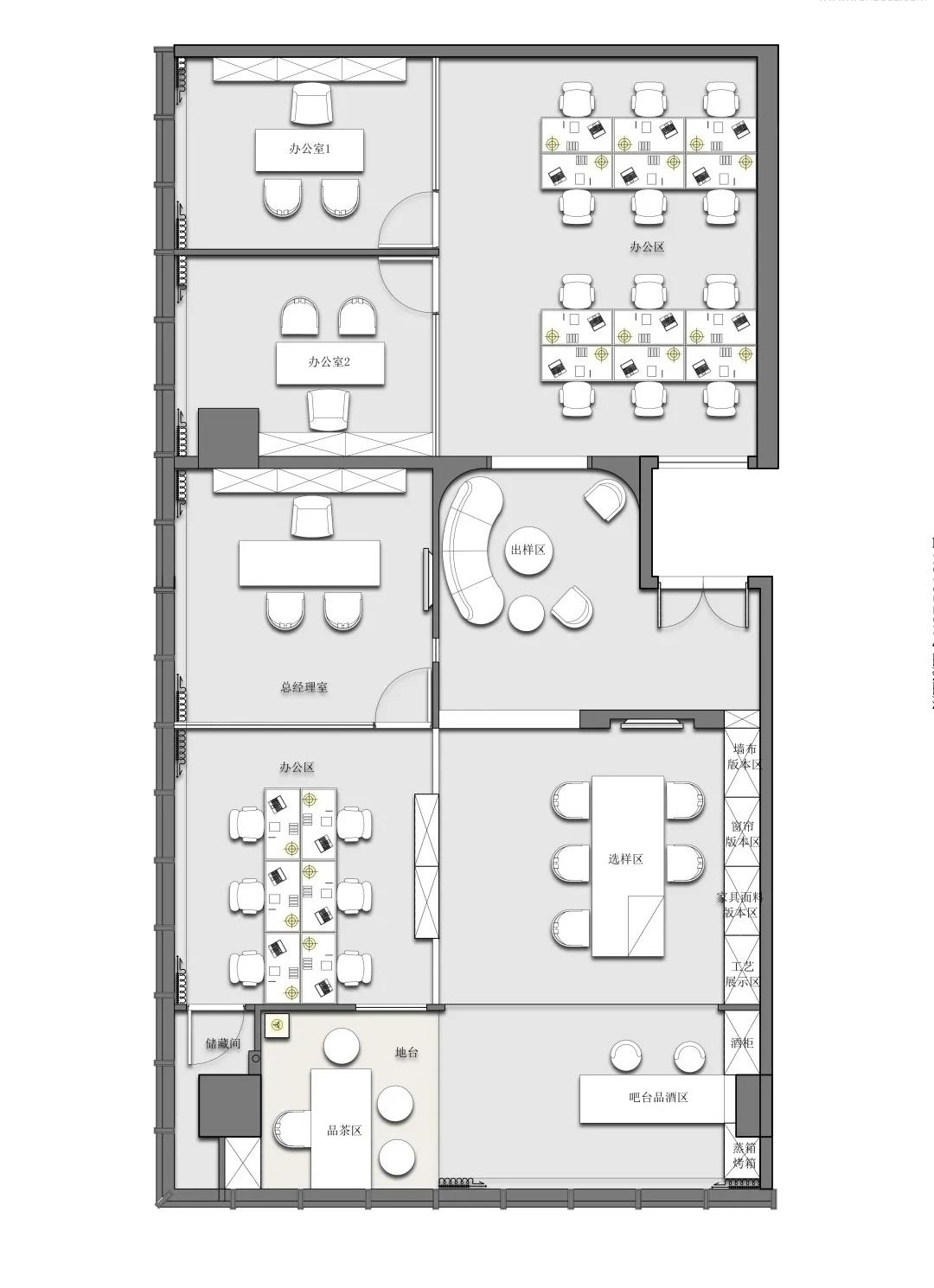 万融城办公室丨中国杭州丨中轶清庭装饰设计-45
