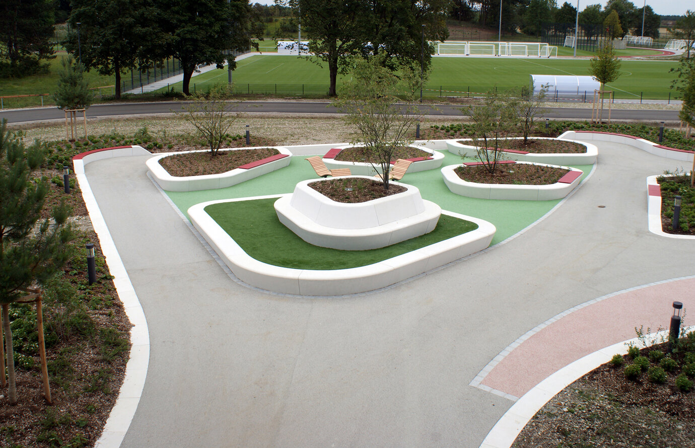 Freiraumplanung für das neue Sportgelände mit Nachwuchsleistungszentrum für den FC Bayern München eV -2