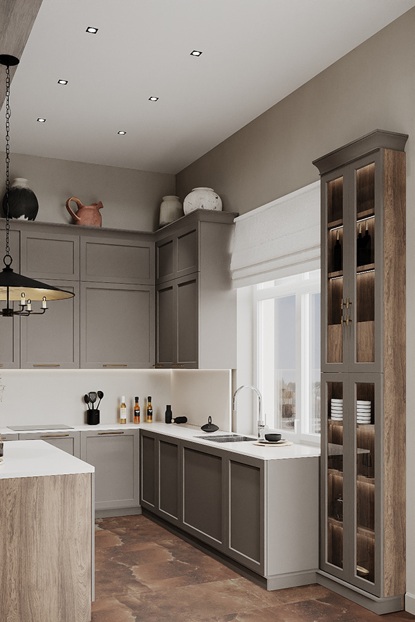 图拉地区带俄罗斯风格元素的现代风格住宅可视化丨俄罗斯图拉-19