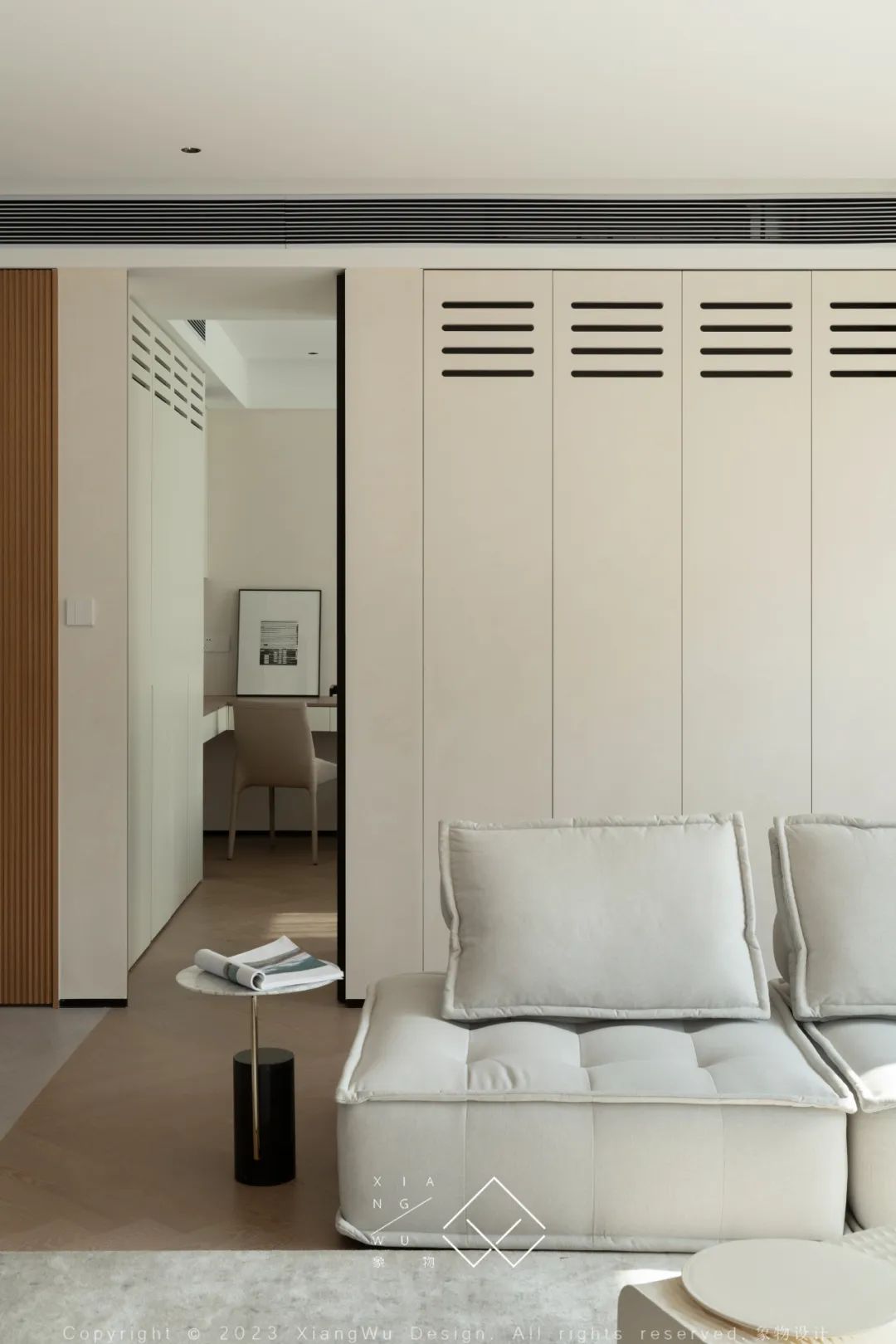 奶油色调的简约诗意空间丨中国常州丨象物设计-37