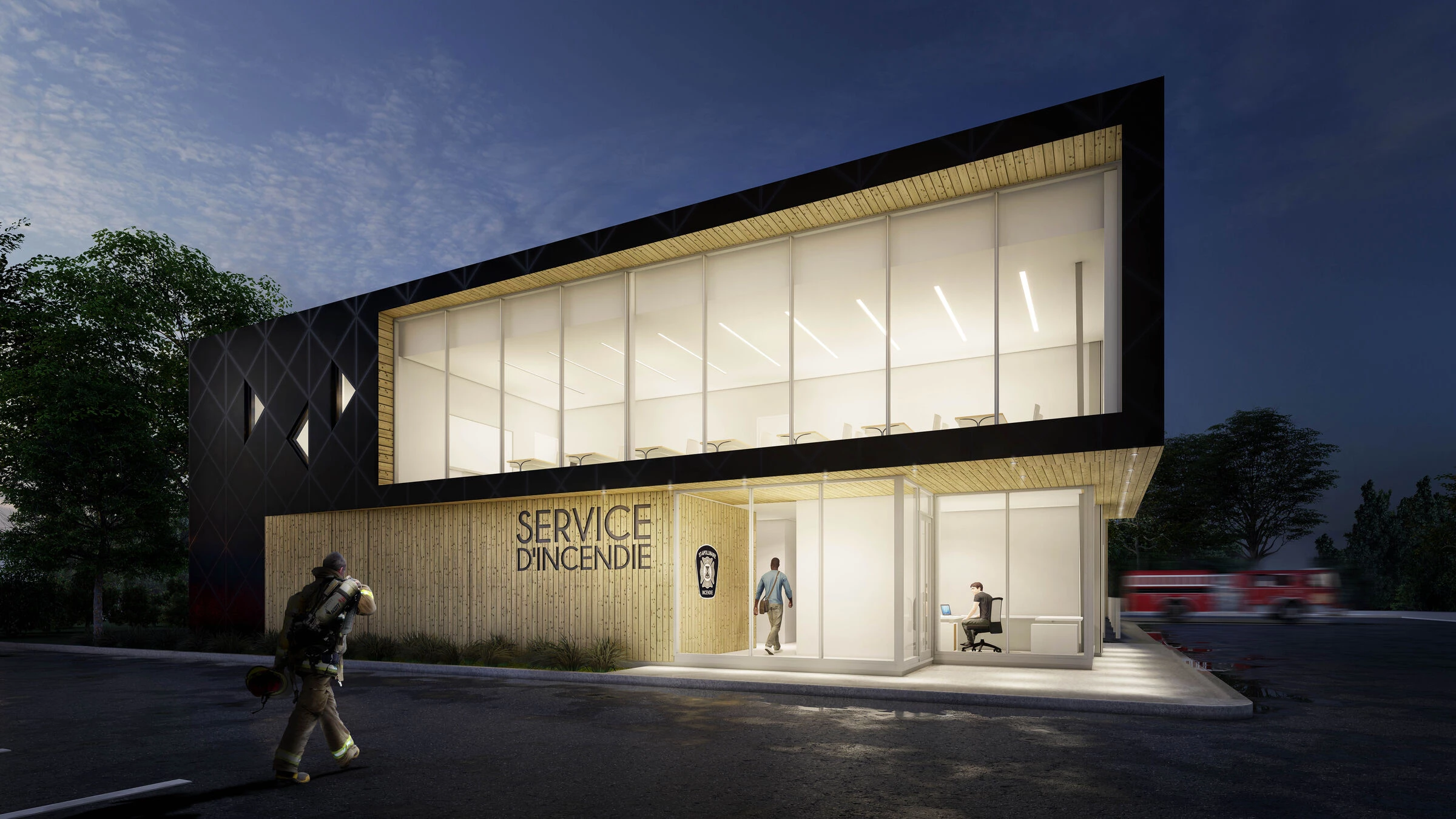 圣阿波利奈尔消防站丨加拿大魁北克丨CCM2 建筑事务所-31