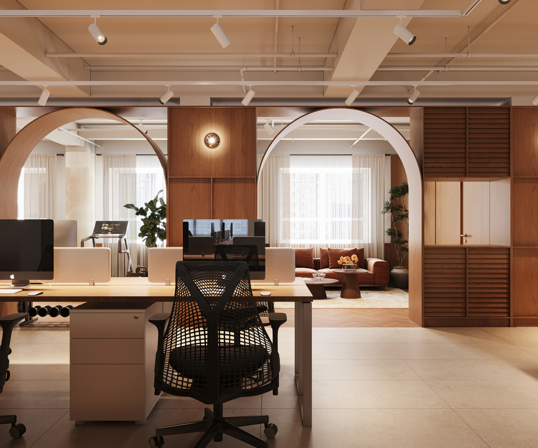 OFFICE|复古摩登以经典定义美学办公空间-68