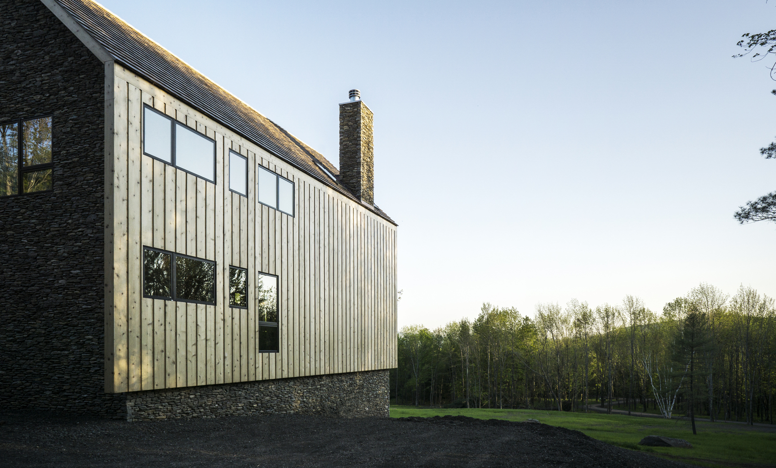 美国杉树与石小屋-9