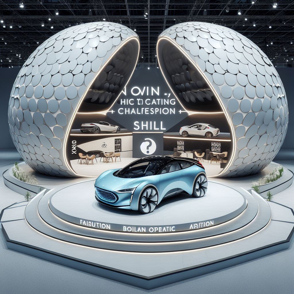 Eggshell-shaped personalized exhibition stand-21