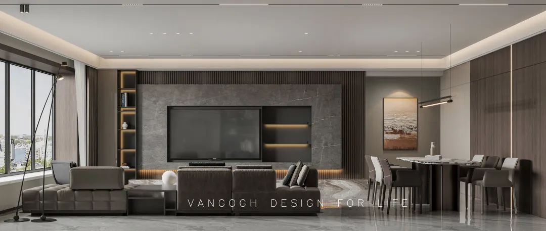 春熙云峰灰调现代家居丨中国天津丨VANGOGH-29
