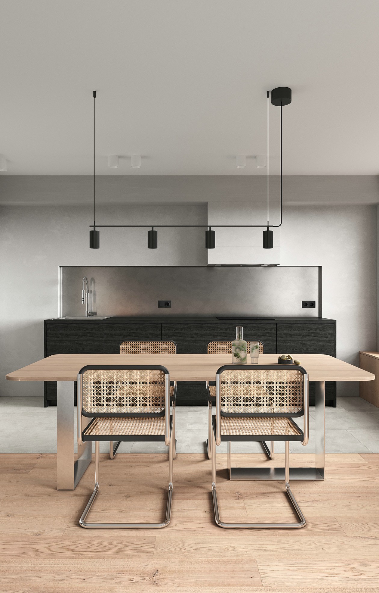 90㎡极简风公寓设计-11