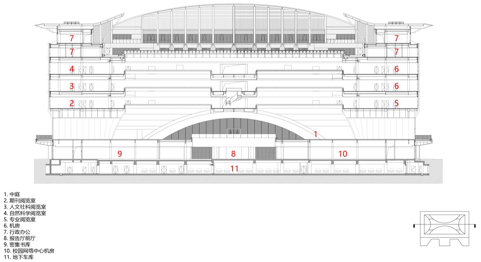 河南信息科技学院图书馆丨中国鹤壁丨同济大学建筑设计研究院（集团）有限公司 四时方院-131