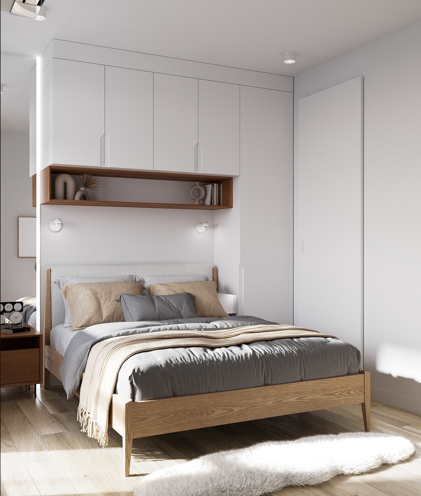 浅色系公寓设计 很舒适的住宅-12