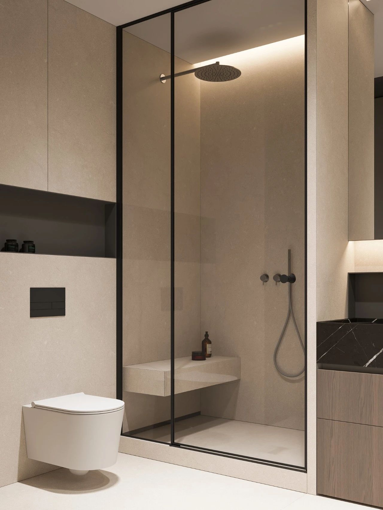 128㎡三居室室内设计-27