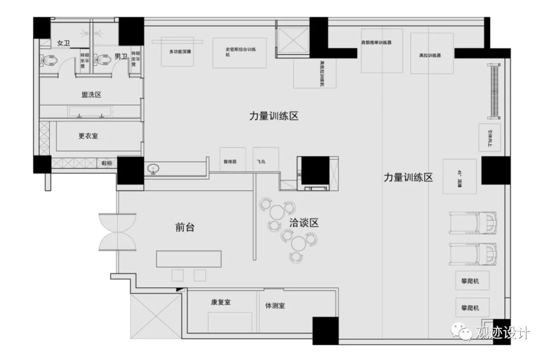 暴力美学健身房 | TimingFit 健身空间设计-42