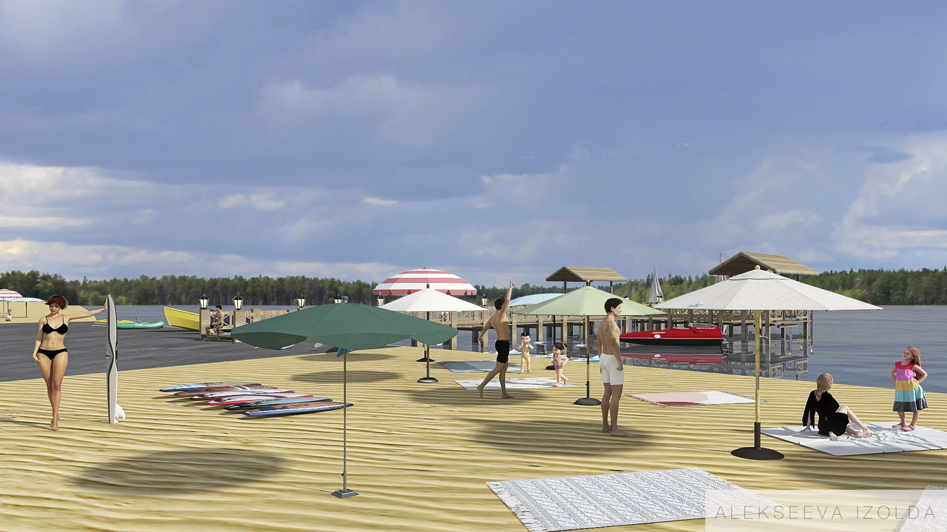 Пляж. Коттеджный поселок "Сердце Вуоксы"-2