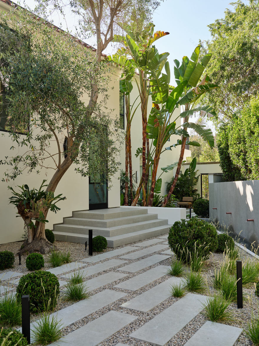 洛斯费利兹当代风格(这里推测Los Feliz是地名,Contemporary可理解为一种当代风格,比如建筑、艺术等领域的当代风格,如果有更具体语境可给出更精准翻译) 丨美国洛杉矶丨Studio Emblem & Co.-11