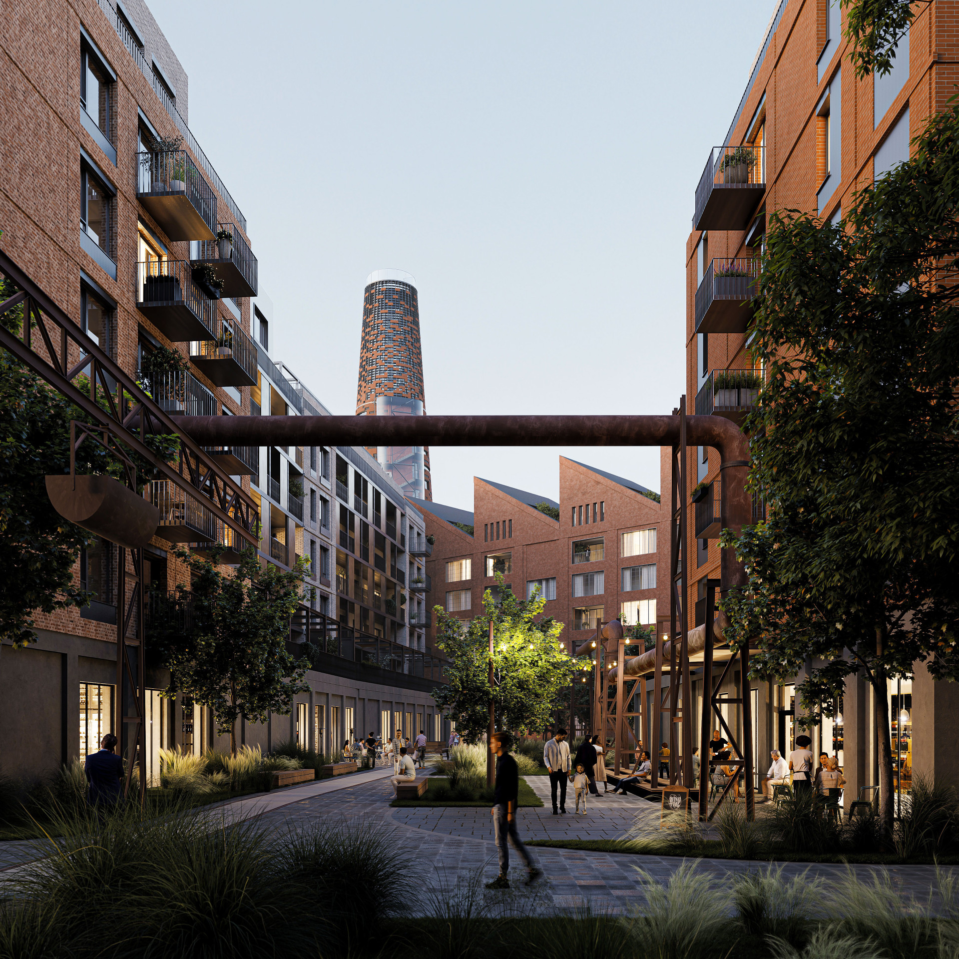 原利霍瓦尔厂区改造为新住宅区项目丨捷克丨Studio Black’N Arch-6