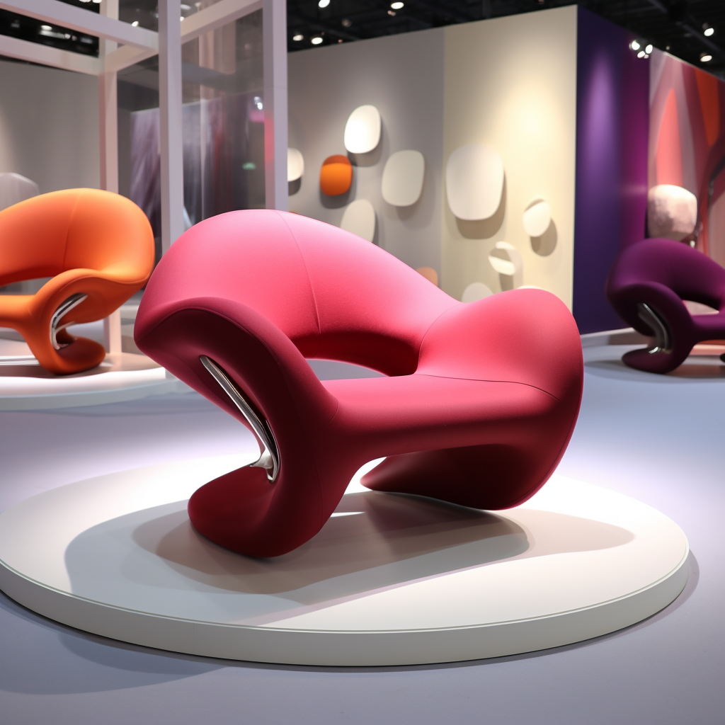 红色异形椅子-7