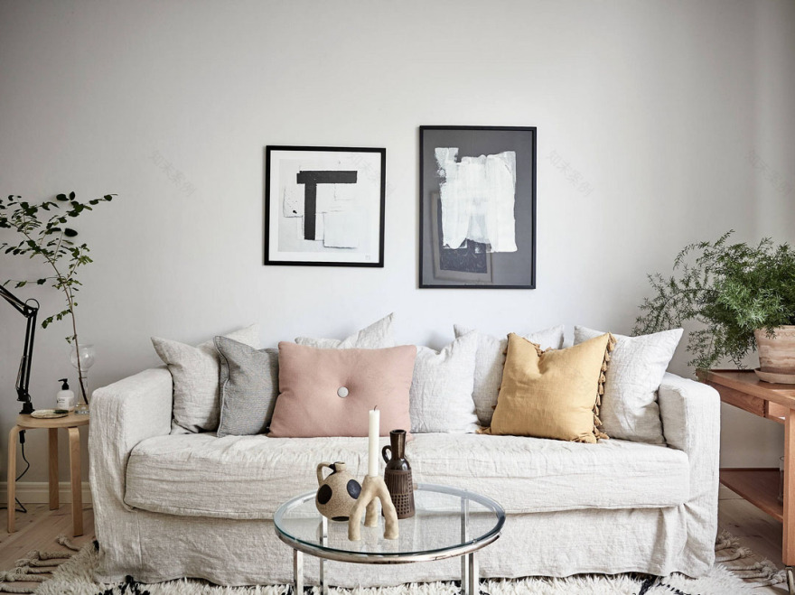 斯堪的纳维亚风格一居室小厨房公寓设计-14