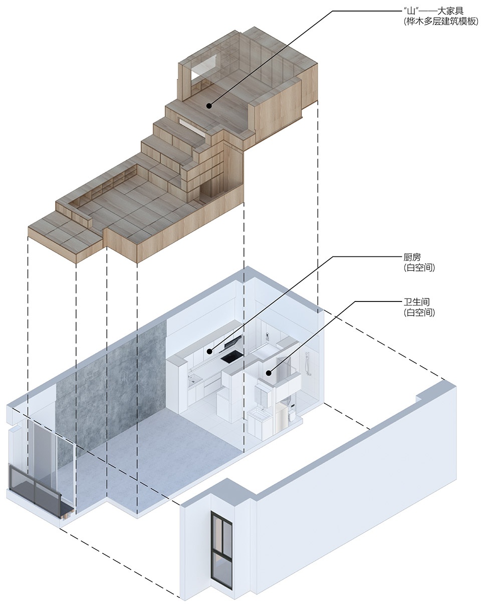 40 平米公寓的逆袭 | 建筑师夫妻的极致居住改造-37