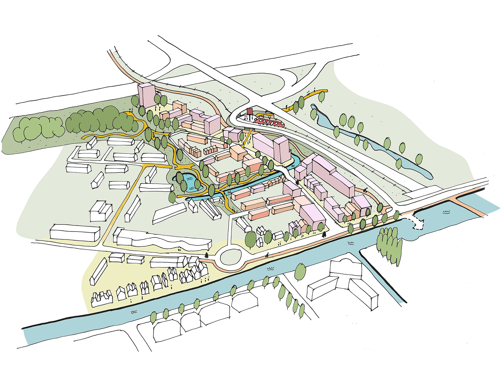 Leidschendam-Voorburg Overgoo | Ontwikkelvisie als kompas voor de transformatie naar een gemengd woon-werkgebied | Urhahn-1