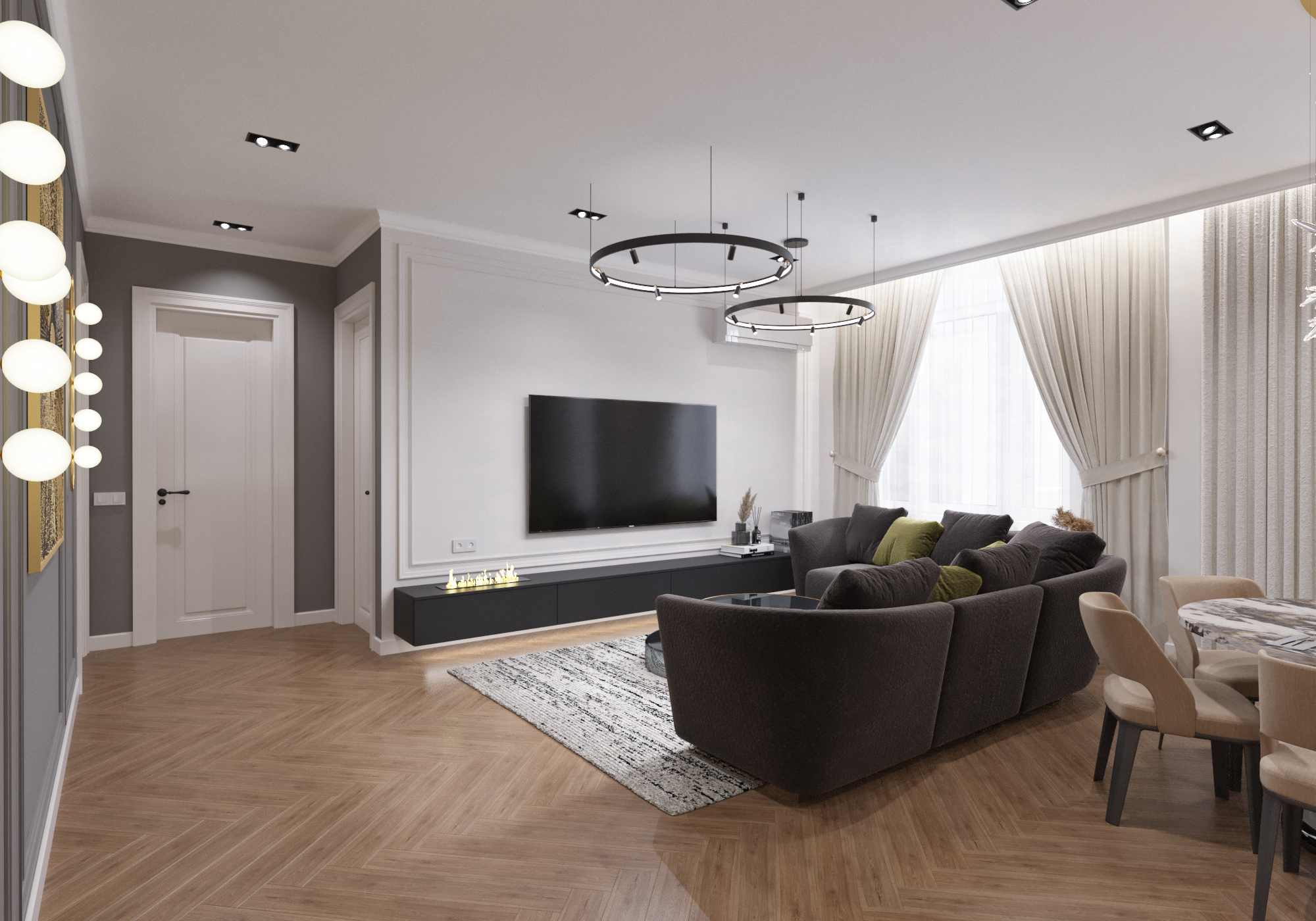 Apartment design 95m2 .NRG Mirzo Ulugbek. Tashkent-4