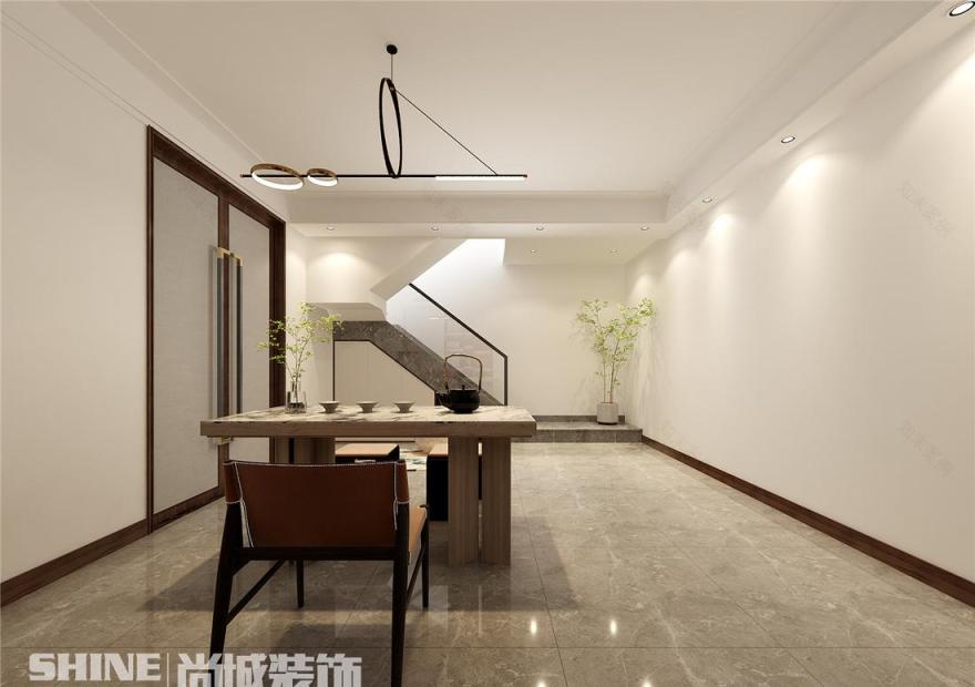 紫郡府新中式风格装修-46