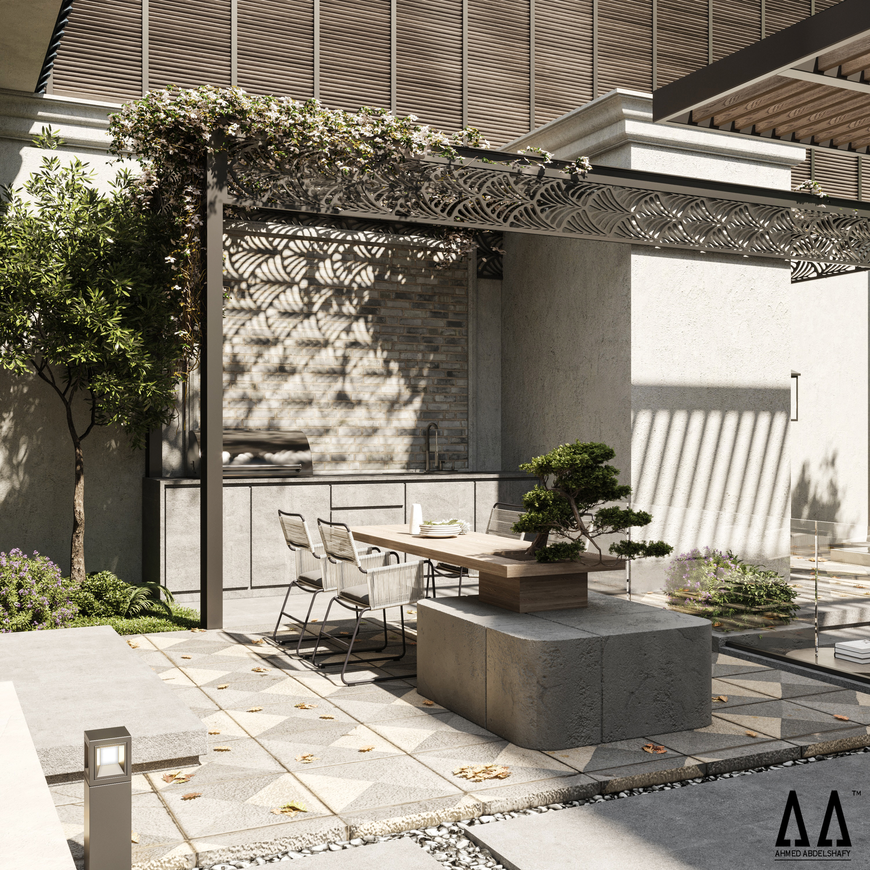 古典别墅景观设计-17