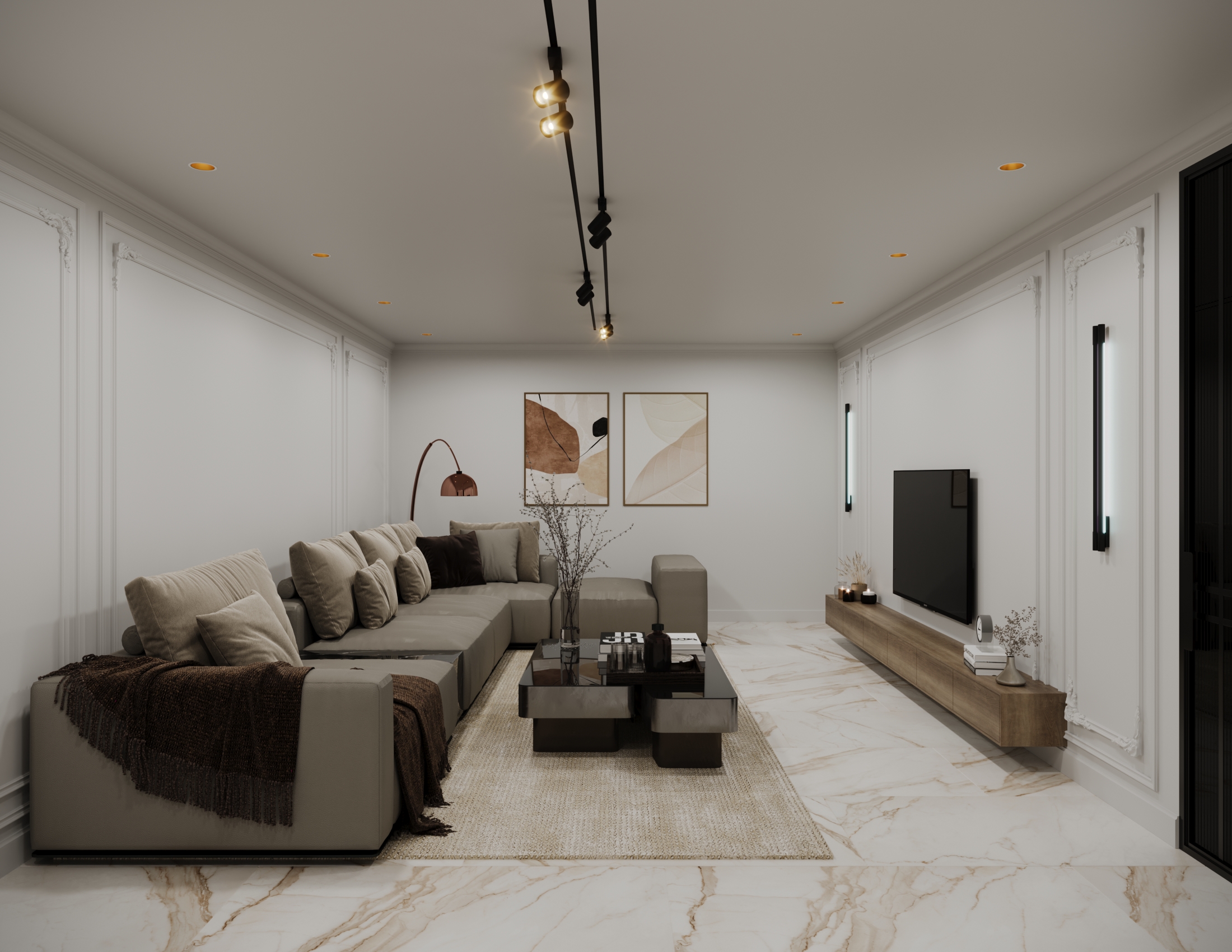 Hall,Living Room 设计丨美国-6