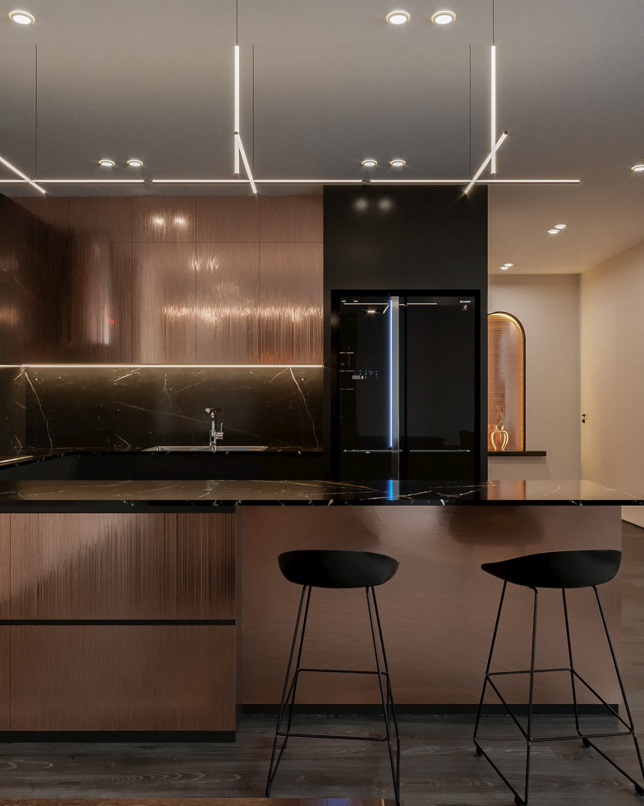 大理石与金属相结合-7