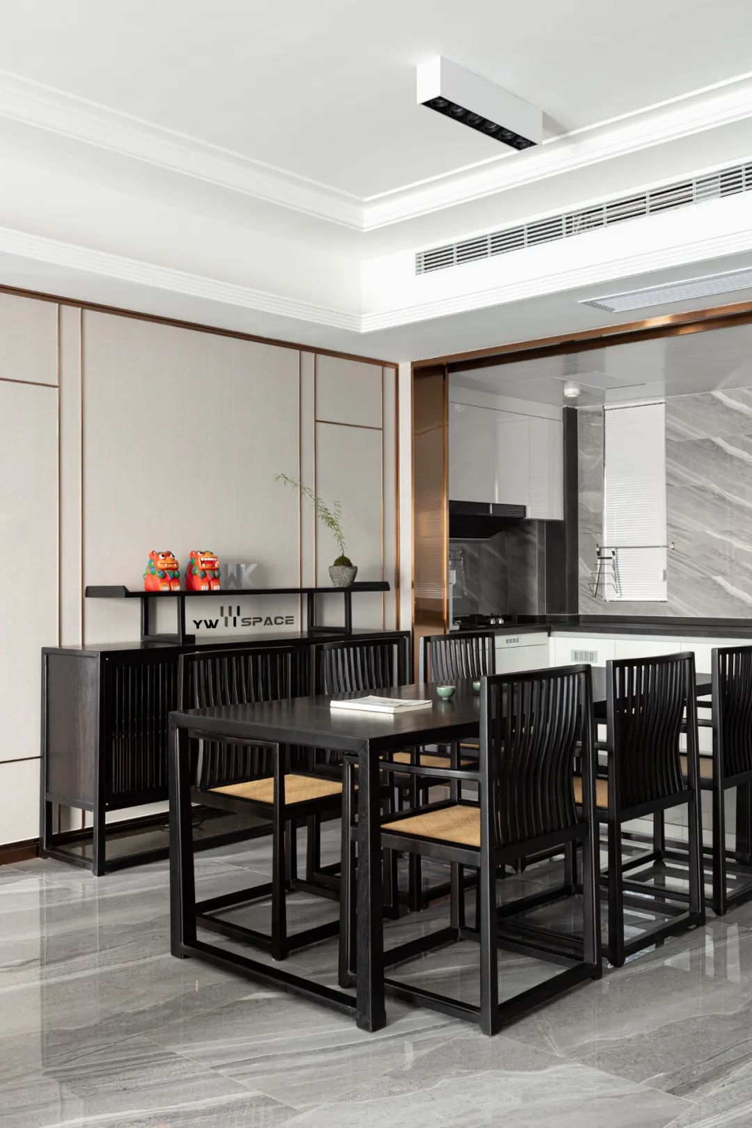 山水嘉庭 · 现代中式风格的精致恬静之家丨又未设计-16