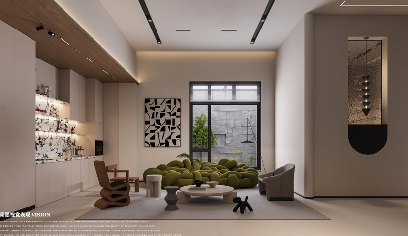 奶油风地下室-2