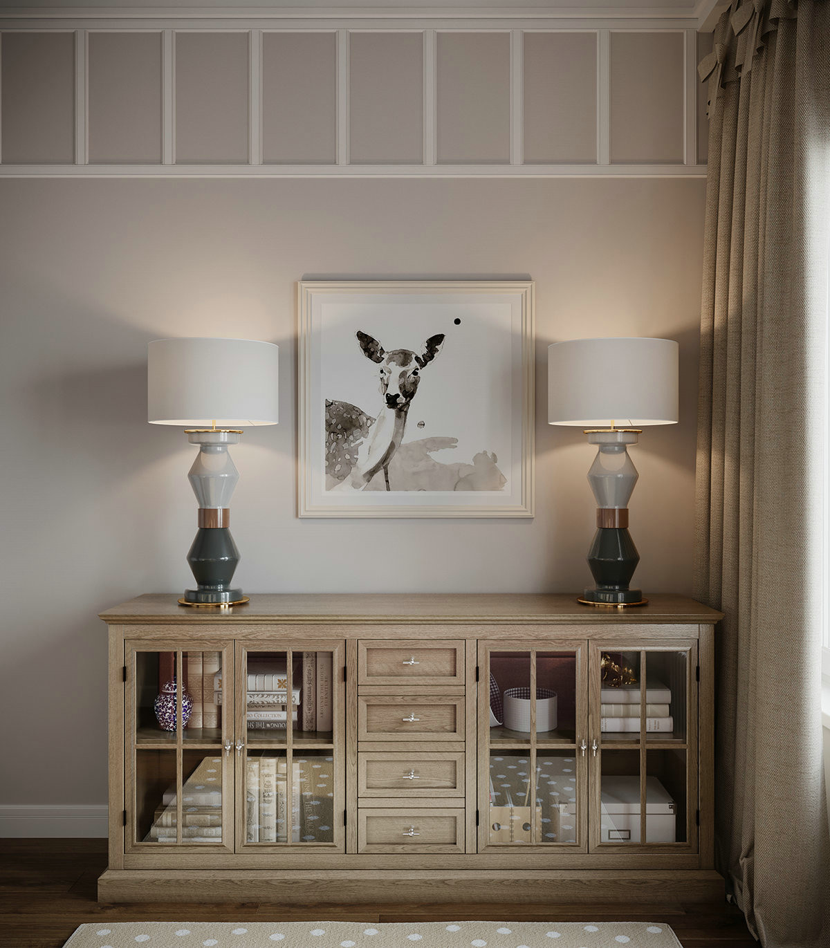 现代美式家居设计,温馨优雅的华丽融合-22