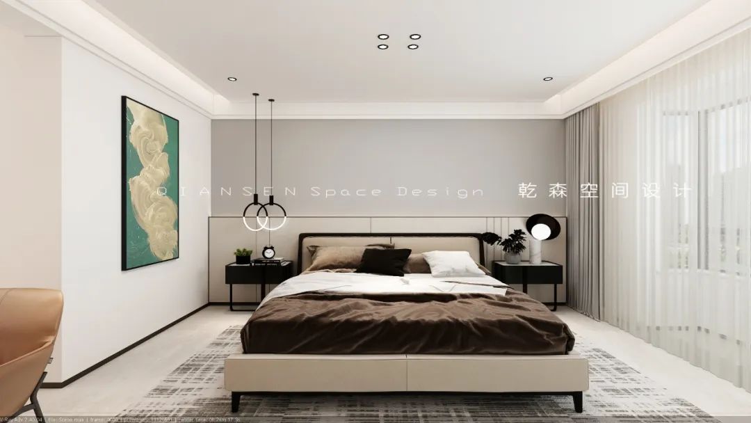 富华公馆极简空间艺术，温暖橙色营造幸福氛围-38