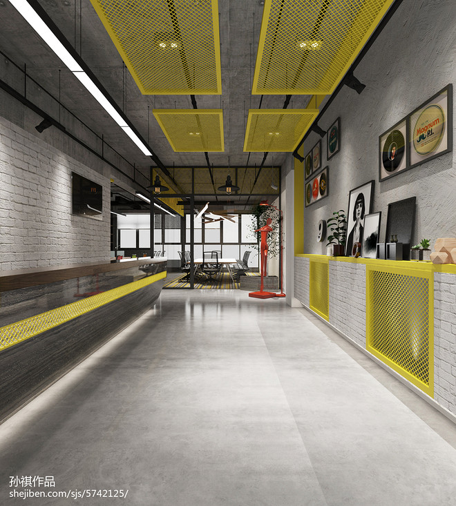 35万元办公空间500平米装修案例-10