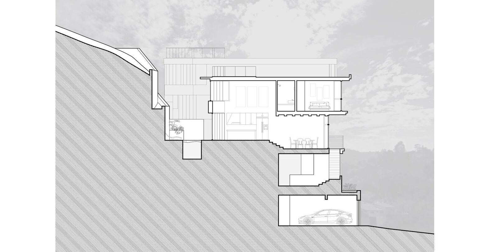 洛杉矶峭壁上的优雅住宅丨美国洛杉矶-11