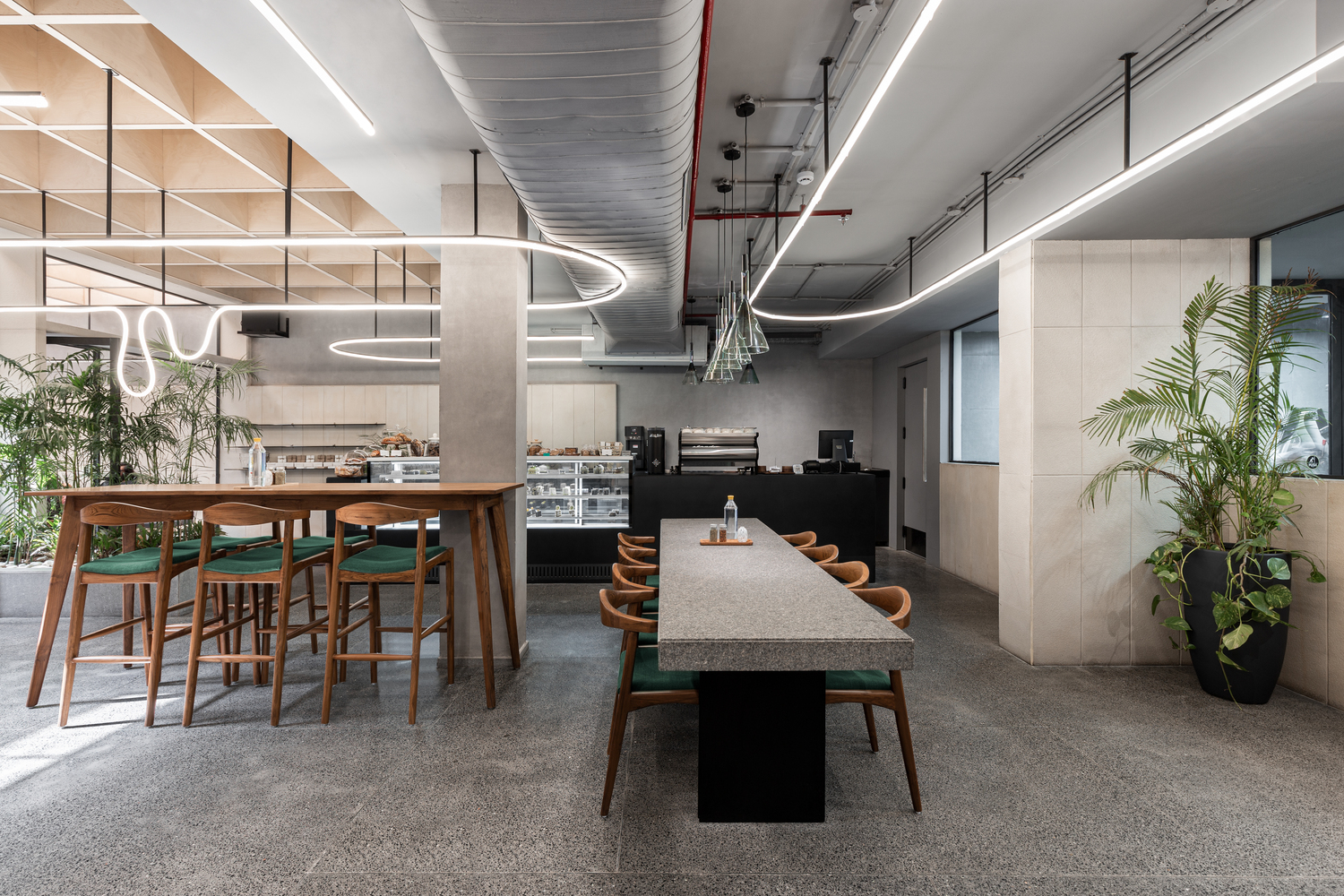 印度米色咖啡馆和面包店-9