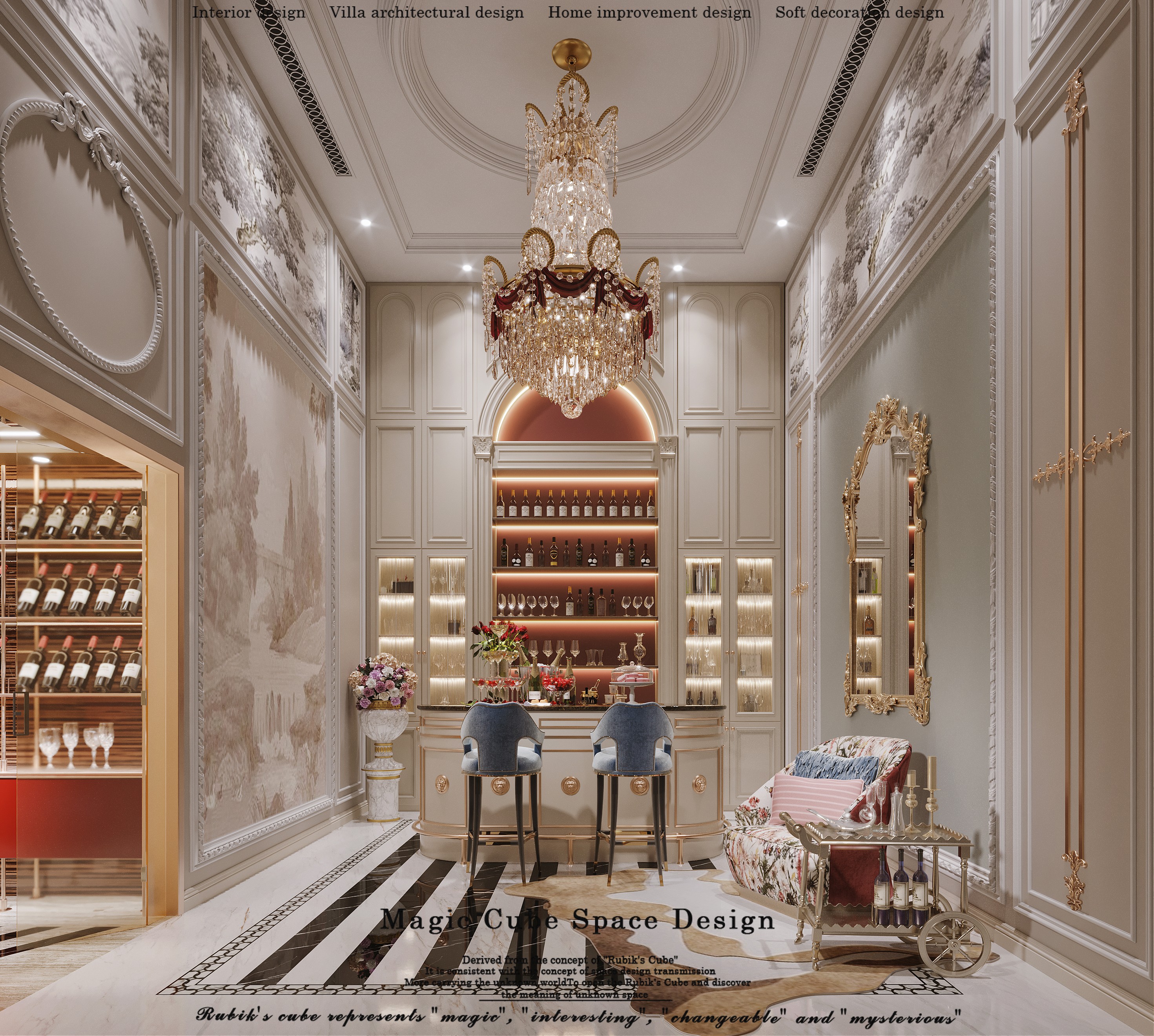 浙江•法式复古别墅设计丨中国浙江丨魔方空间设计-21