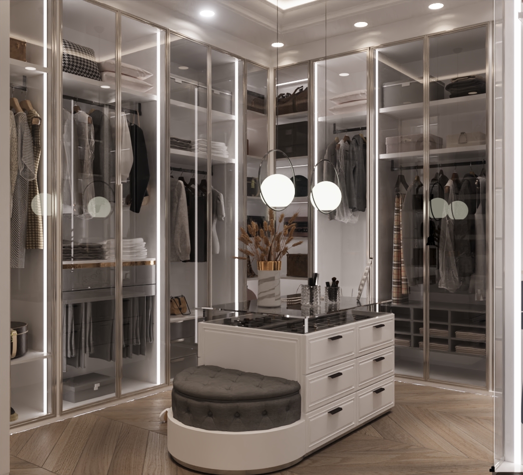 新古典更衣室室内设计-0