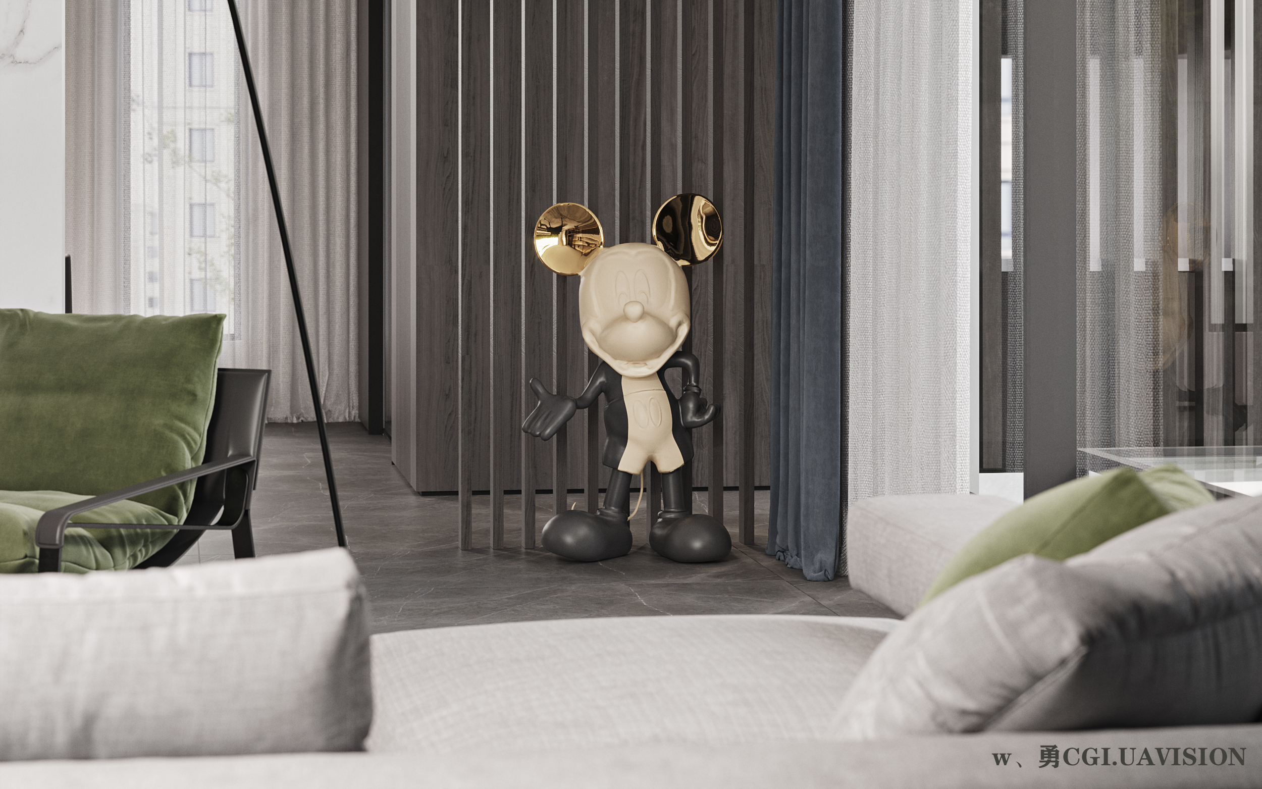 现代风格家居设计，CR 渲染器与 PSCC 的完美结合-8